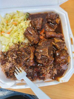 Large Oxtail with cabbage