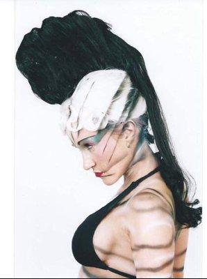 "Throw Back" photo from the 1980's. Hair & makeup 'N' from London Calling Ltd.™ for Hair Ball™ Show.