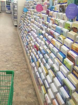 Many card choices; very affordable and huge assortment