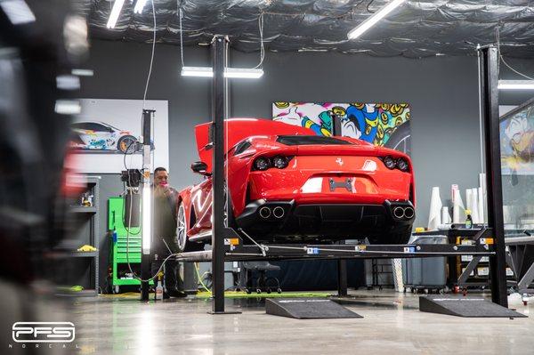 812 Superfast getting some PPF work