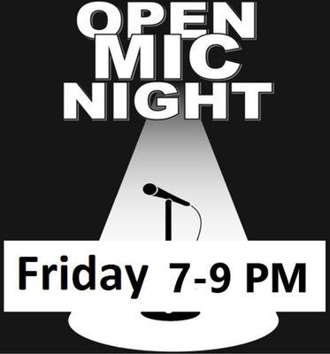 Join us for Open Mic!