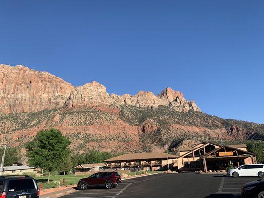 This is the view of the inn from the parking lot.  Imagine waking up to this scenery each morning!