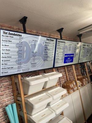 Menu board