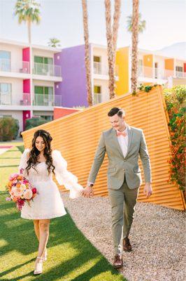 Blushing bride dress