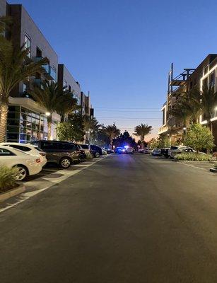 You'll probably witness police activity every so often. It's unsurprising considering this is in Santa Ana, even if it's the gentrified part