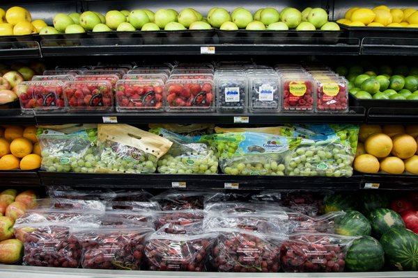 Fresh produce at Pete's Supermarket and Wine Shop