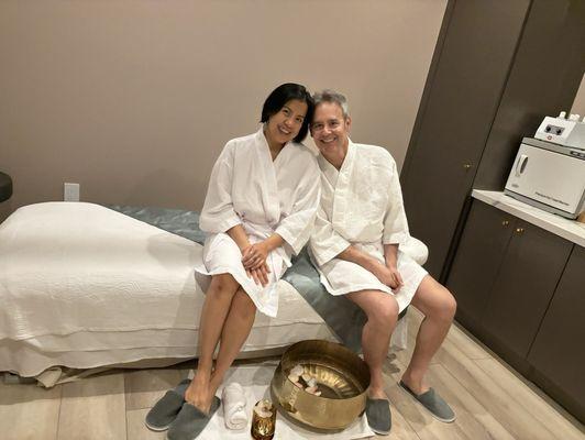 We pampered ourselves with 60 minute Aroma Harmony Session