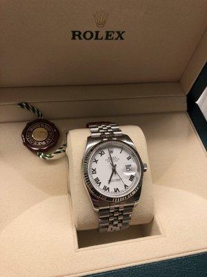 Used Silver and White Gold DateJust