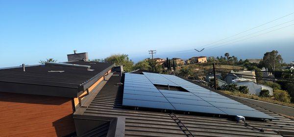 Solar Panel Installation on the rooftop for one of our clients.