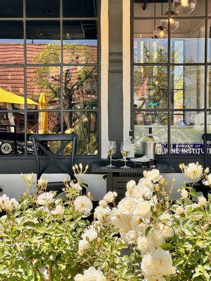 Front Patio of Sanger Wines Downtown Solvang Wine Tasting Room