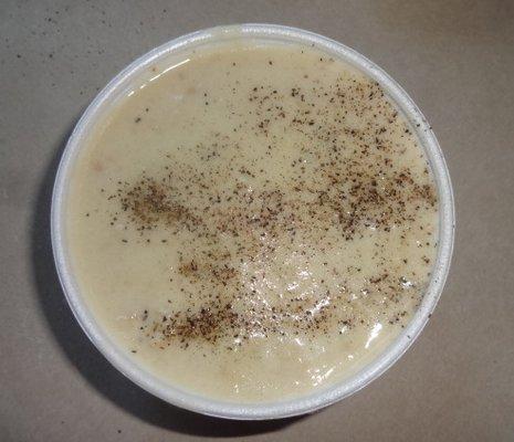 Clam chowder, at Romano's Sea Shack in Wolcott, CT.