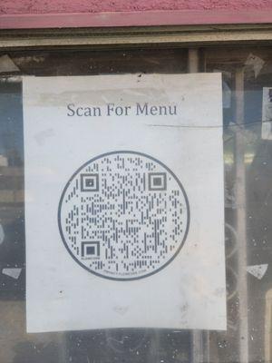 QR Code for the Menu as of March 2024