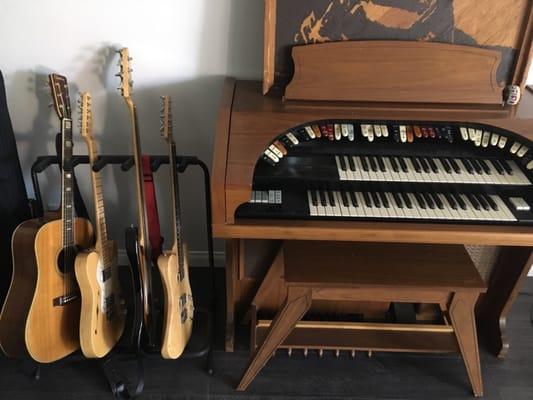 Some of Travis's cool vintage equipment in his studio