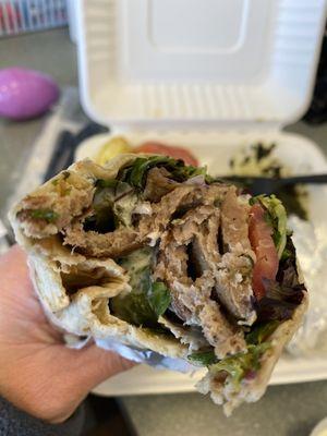 lamb & beef wrap