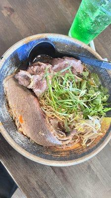 Ramen with beef rib