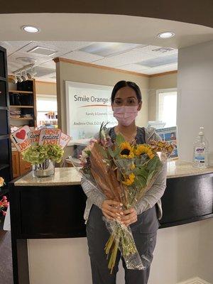 Wishing our lovely hygienist, Navi a Happy Birthday! We hope your day was filled with lots of joy, happiness, laughter! Cheers to many more