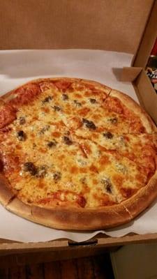 Large hamburg pizza...