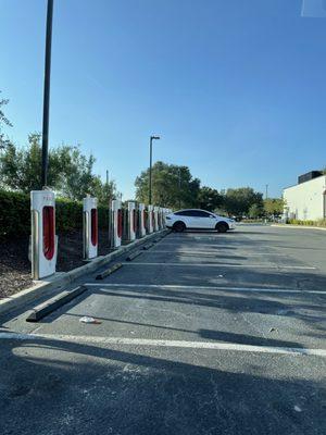 Tesla Superchargers by Popstroke and the Movie Theater