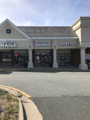 Barber shop front