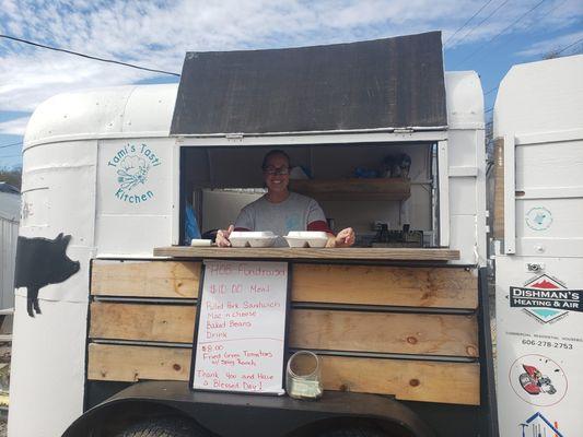 Local Food Trailer serving up TASTI food! Follow us on FB for our Location and Menu.