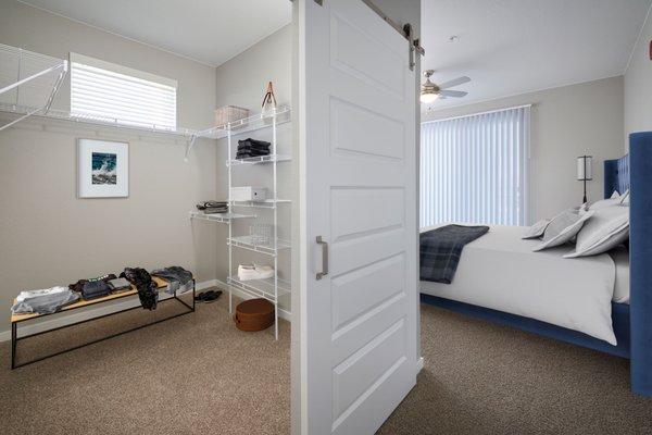 Bedroom and Walk-In Closet