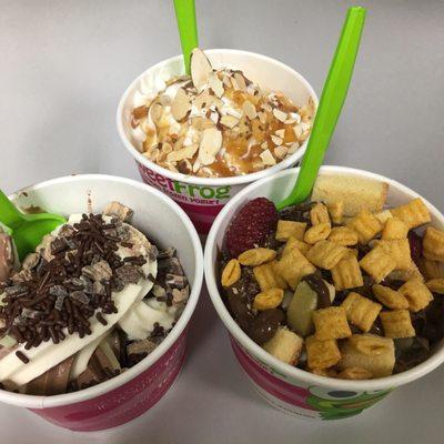 So much fun picking flavors and toppings!