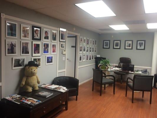 Love the waiting room and Serj's office at Serj Costume &Tailoring