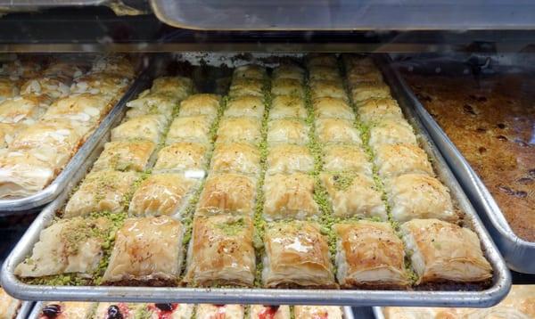 Pistachio Baklava - get this!!