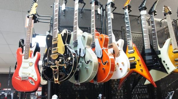 Huge selection of electric and bass guitars!