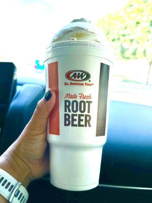 Large root beer float