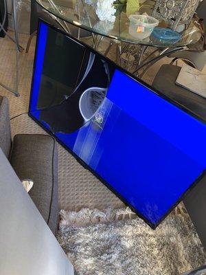 Tv cracked