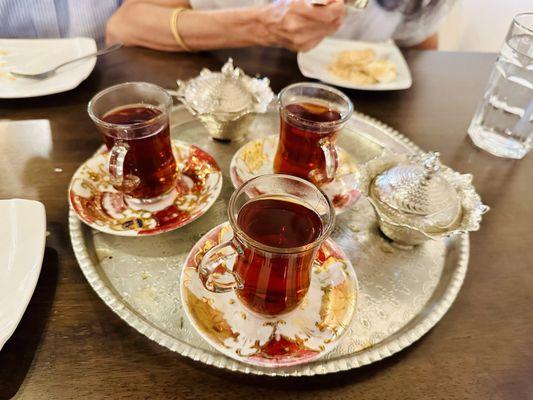 Complimentary Special Persian Tea was the star of the meal