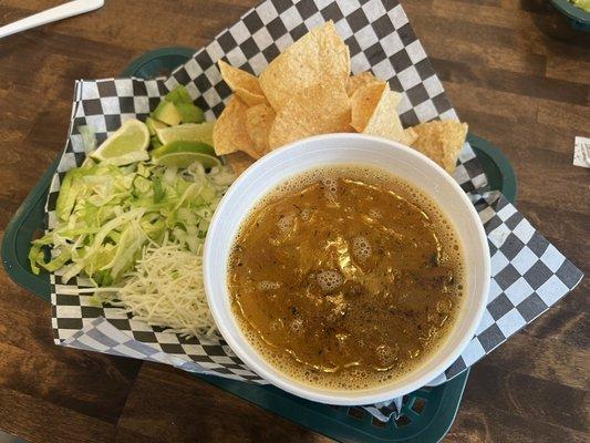 Tortilla soup. Large. So delicious