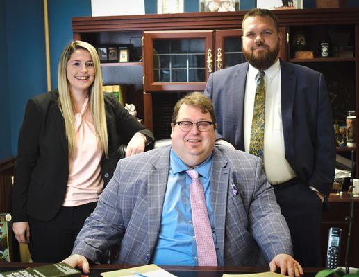 Attorney Alexandria Crouthamel, Attorney Timothy Prendergast, and Attorney Theodore Skaarup