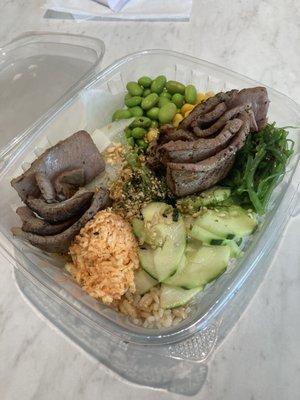 Regular Customized Steak Poke Bowl