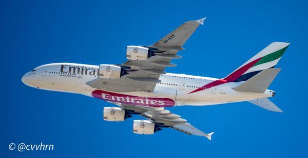 A380 on final for San Francisco International