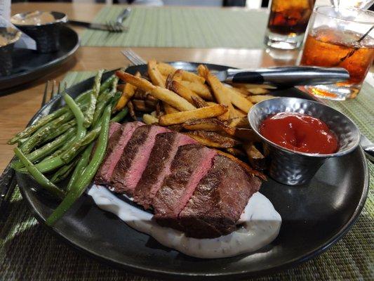 Steak frittes...unfortunately the steak was cold.