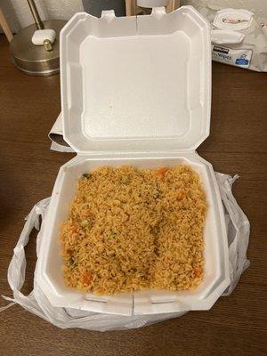 $17.27 for this box of mexican rice no meats whatsoever, and yes i only want the rice for the Parilladas