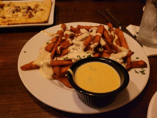 Sweet Potato fries with maple aoli and dijon dipping sauce