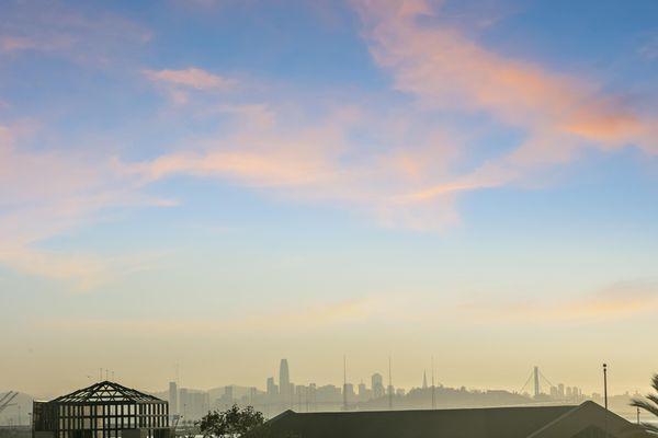 Views from the Eastbay on a beautiful retreat in Emeryville.