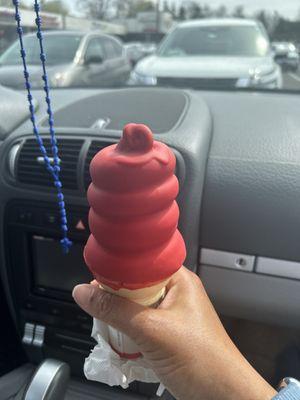 My favorite  Cherry dipped chocolate ice cream cone