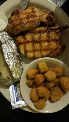 Grilled pork chops