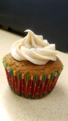 Walnut spice cakes with cinnamon cream cheese frosting, all homemade with S&F items!  Boss's Day & AB birthday!  :) 10/16/17