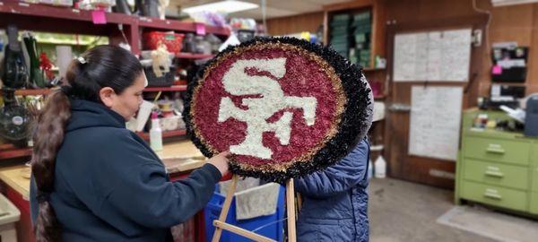 Beautiful tribute to a SF 49ers fan