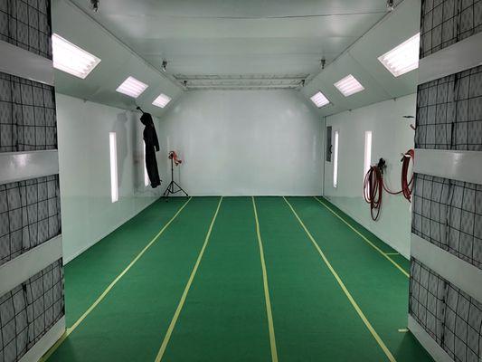 Our high quality spray booth, where the magic happens!