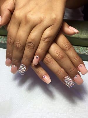 Rhinestone nails!