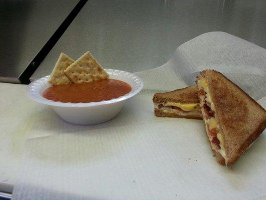 Grilled Cheese and Tomato Soup