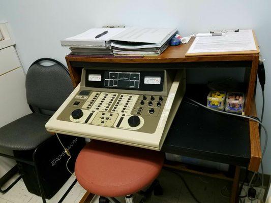 Some of the machines used to give me my hearing test.........