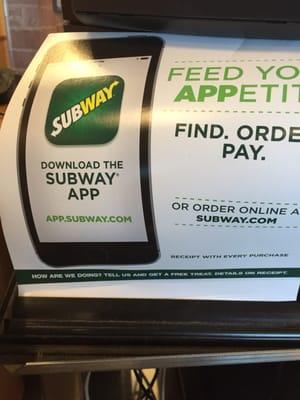 Free app to order ahead!