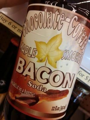 Chocolate Covered Maple Smoked Bacon Soda -"breakfast in a bottle"